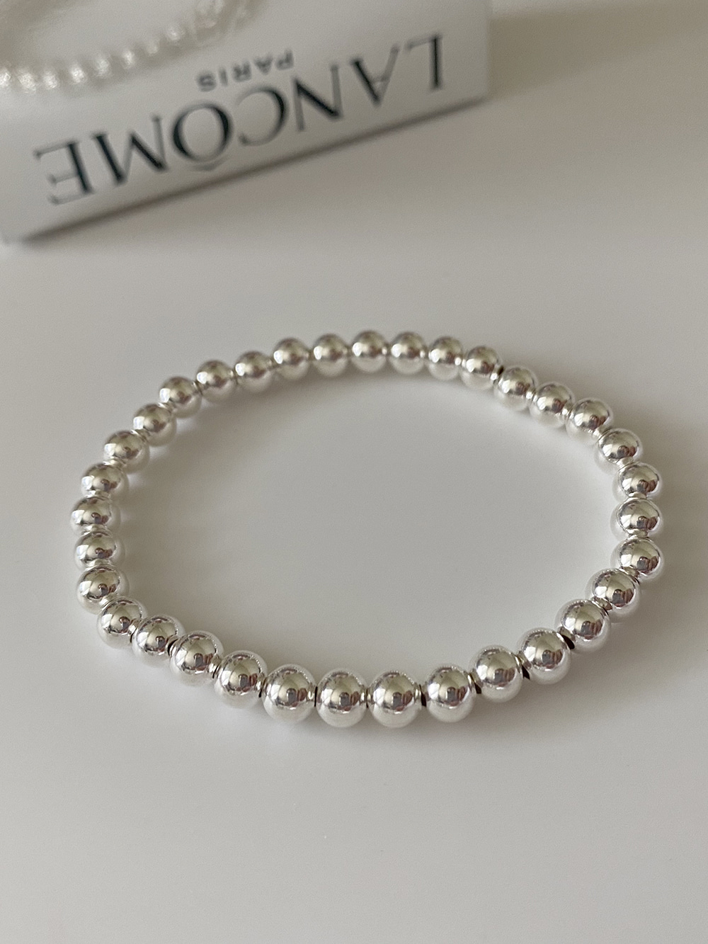[92.5 silver] ball bracelet