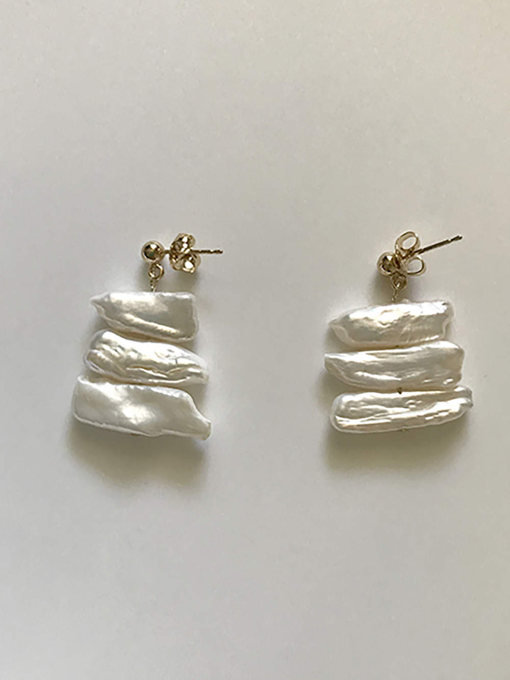 [92.5 silver] 3 step earring