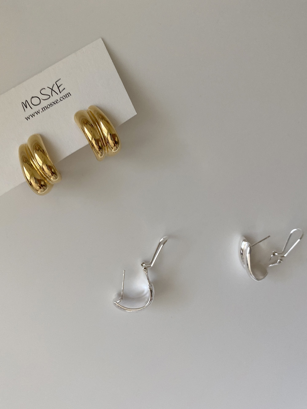[92.5 silver] pie earring (2color)