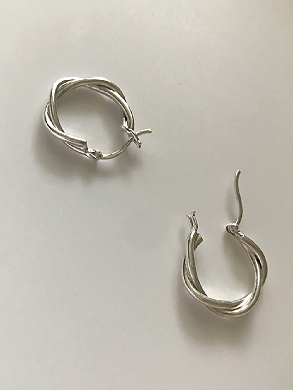 [92.5 silver] twist earring
