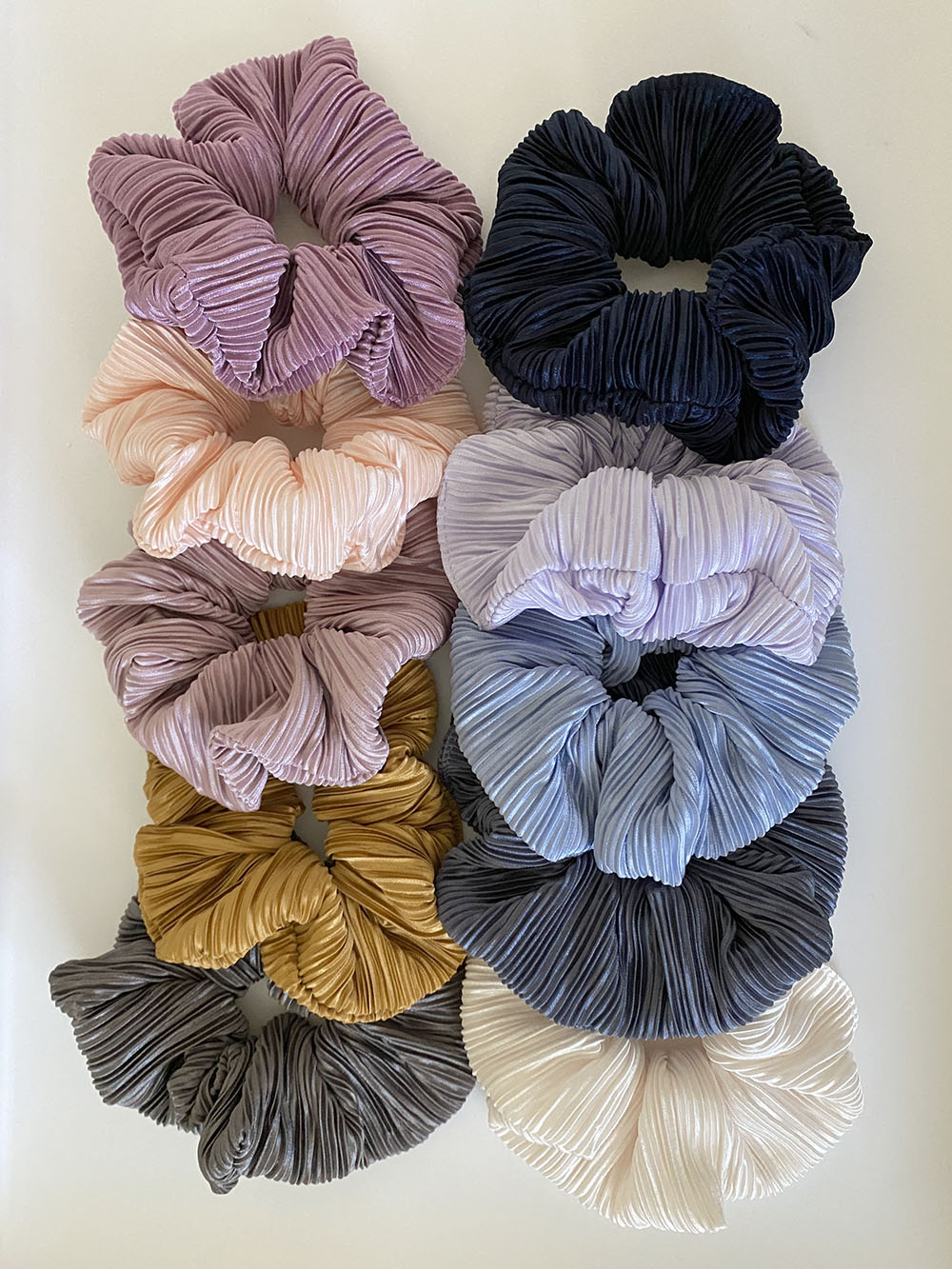 pleats hair-scrunchie (10 color)