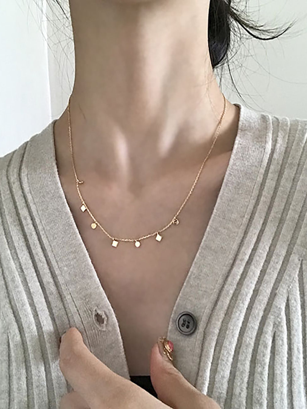 [92.5 silver] objet necklace