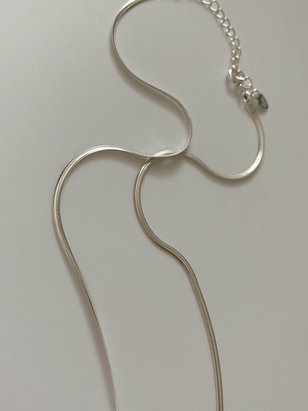 [92.5 silver] flexible necklace (silver) 7차 재입고완료♡